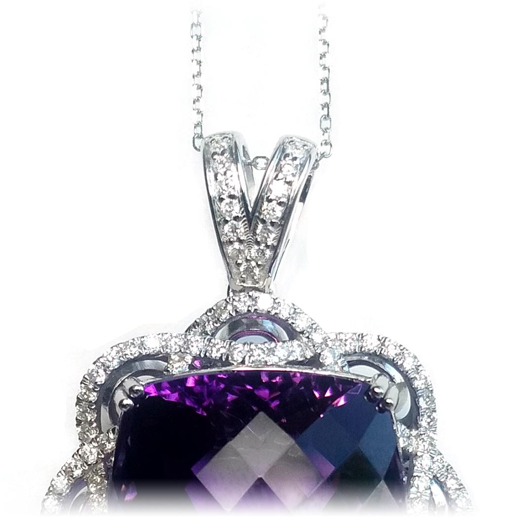 Amethyst 34.92 Carat Pendant In New Condition In Richmond, BC