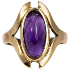 Amethyst and 9 Carat Gold Ring