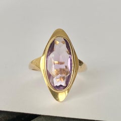 Amethyst and 9 Carat Gold Ring