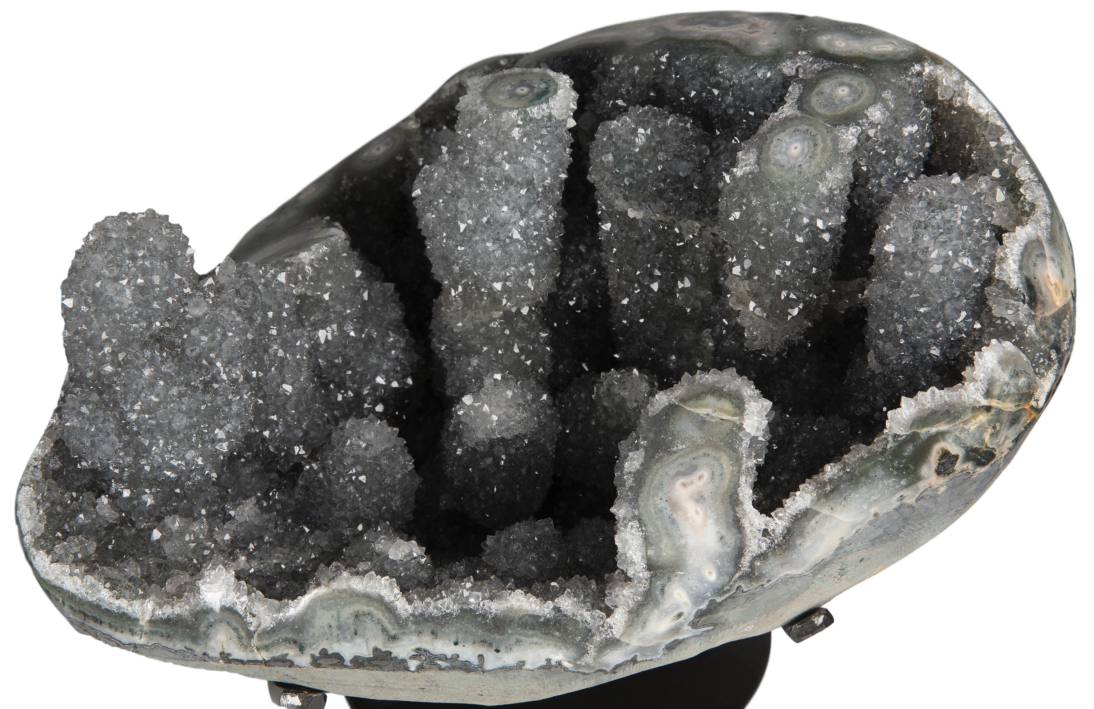 Rough cristalizada Druzy Geode del grano 1pc 