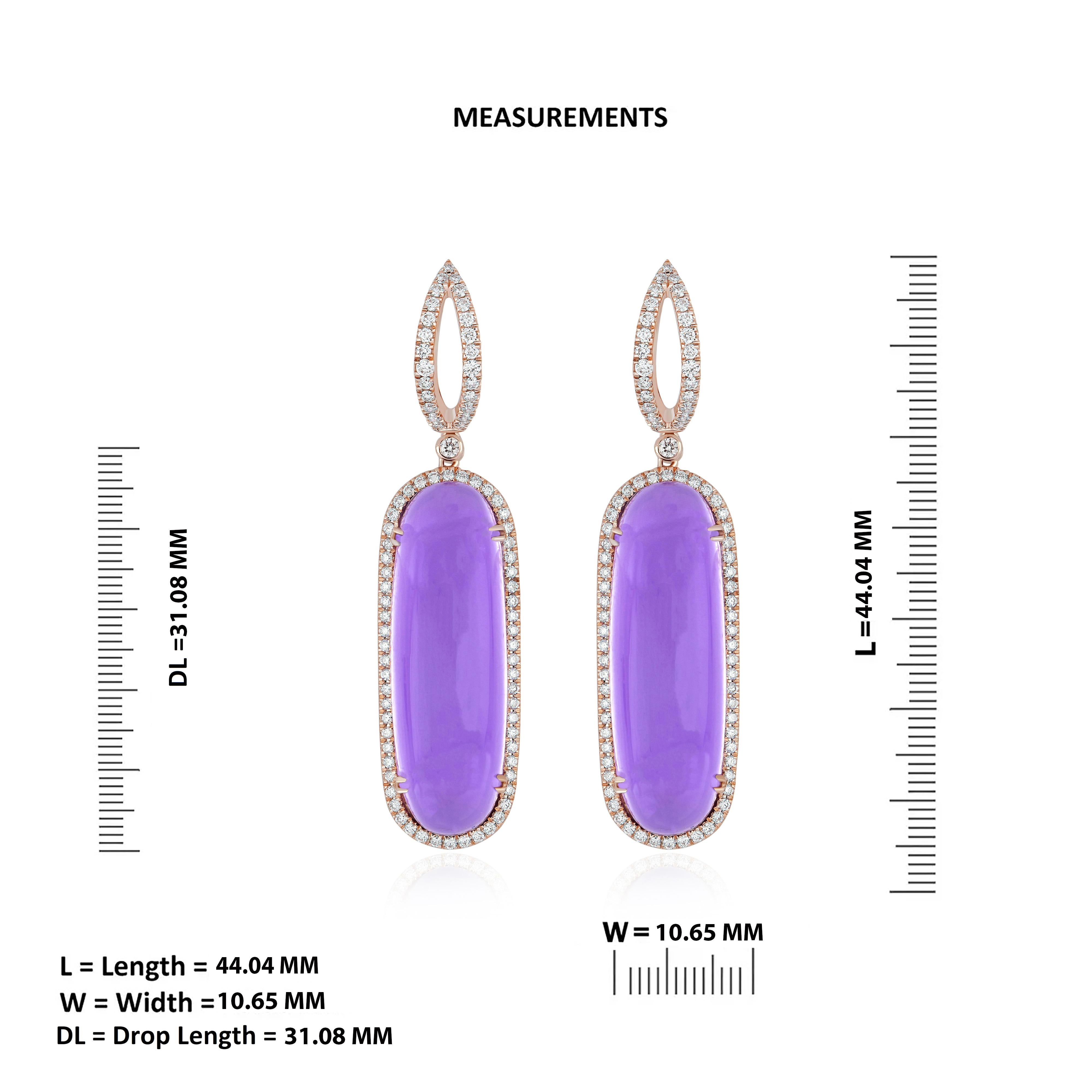 Experience the Epitome of Luxury: A Stunning Jewelry Set Crafted in 14K Rose Gold.

The Ring: Submerge Yourself in Opulent Splendor with a Central  13.80-Carat (approx.) Oval-Cut Amethyst Swathed in a Delicate Halo of Micro-Pave Diamonds Weighing