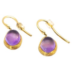 BICEGO FRAME Ohrringe mit Amethyst und Gold