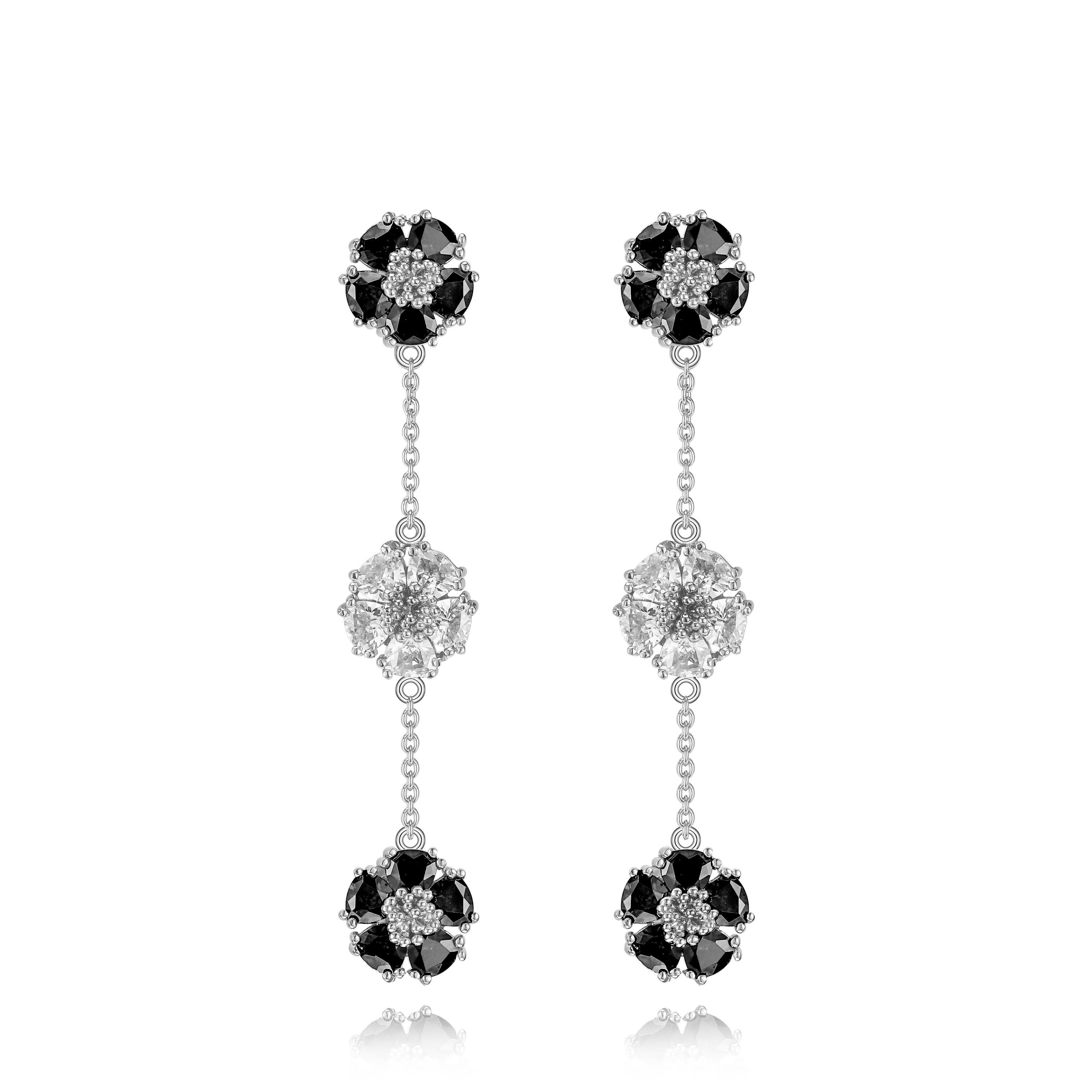 lavender chandelier earrings