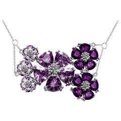 Amethyst and Lavender Amethyst Blossom Renaissance Necklace Amethyst and Lavender Amethyst Blossom Renaissance Necklace