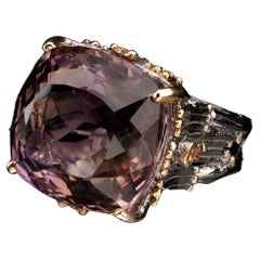 Amethyst and Sapphire Ring