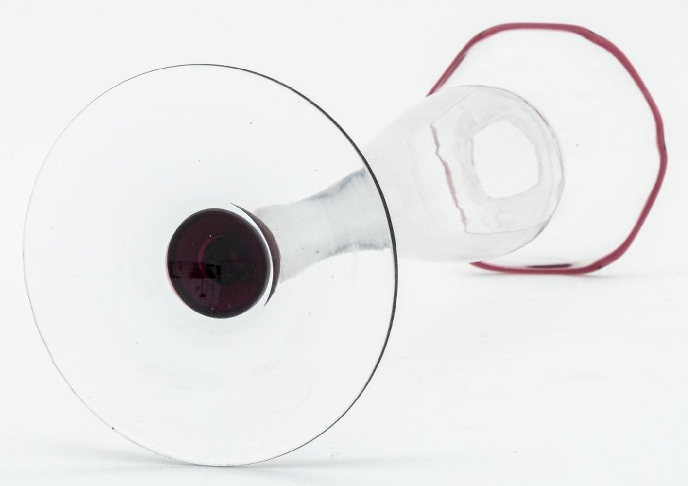 Amethyst-Kunstglas-Geschirr Artikel, 3 (20. Jahrhundert) im Angebot