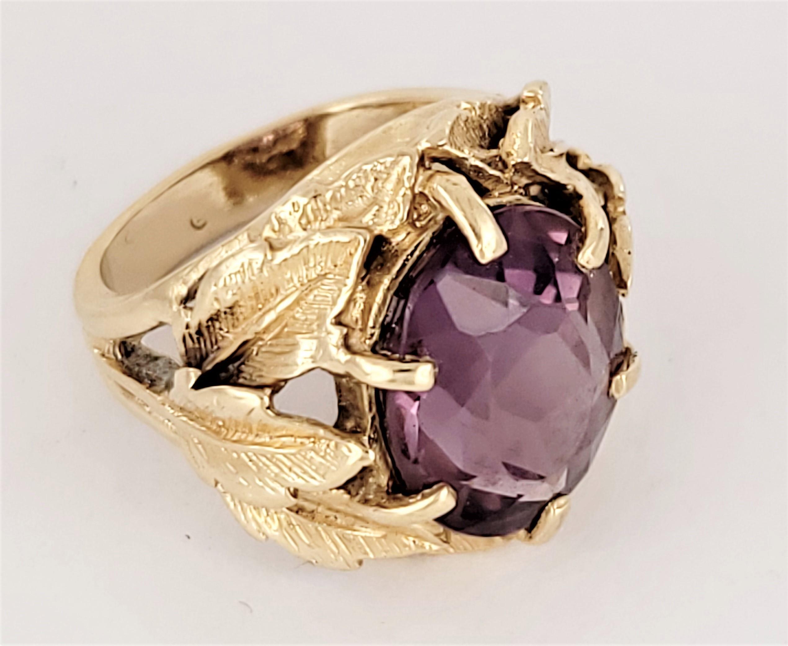 Amethyst Art Nouveau Beauty In Excellent Condition For Sale In New York, NY