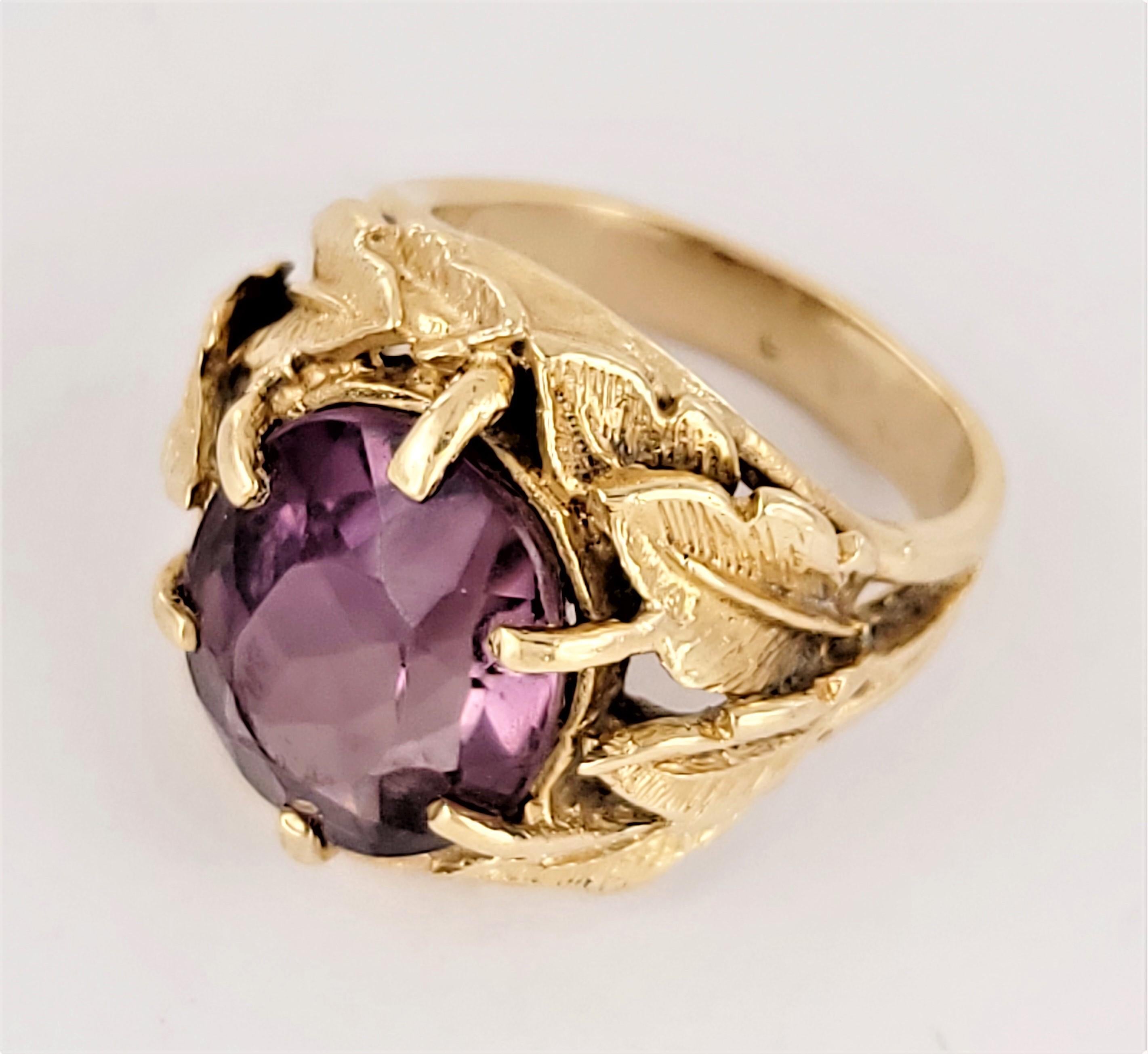 Women's Amethyst Art Nouveau Beauty For Sale