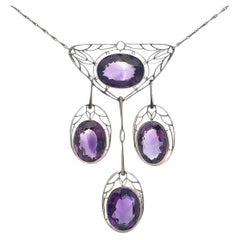 Amethyst Art Nouveau Necklace