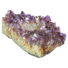 Amethyst-Aschenbecher, mittelgroß, aus Afrika, 20. Jahrhundert