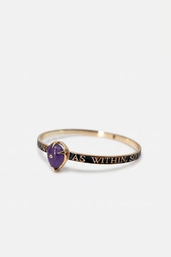 Amethyst Bangle Bracelet Black Enamel As Above So Below J Dauphin