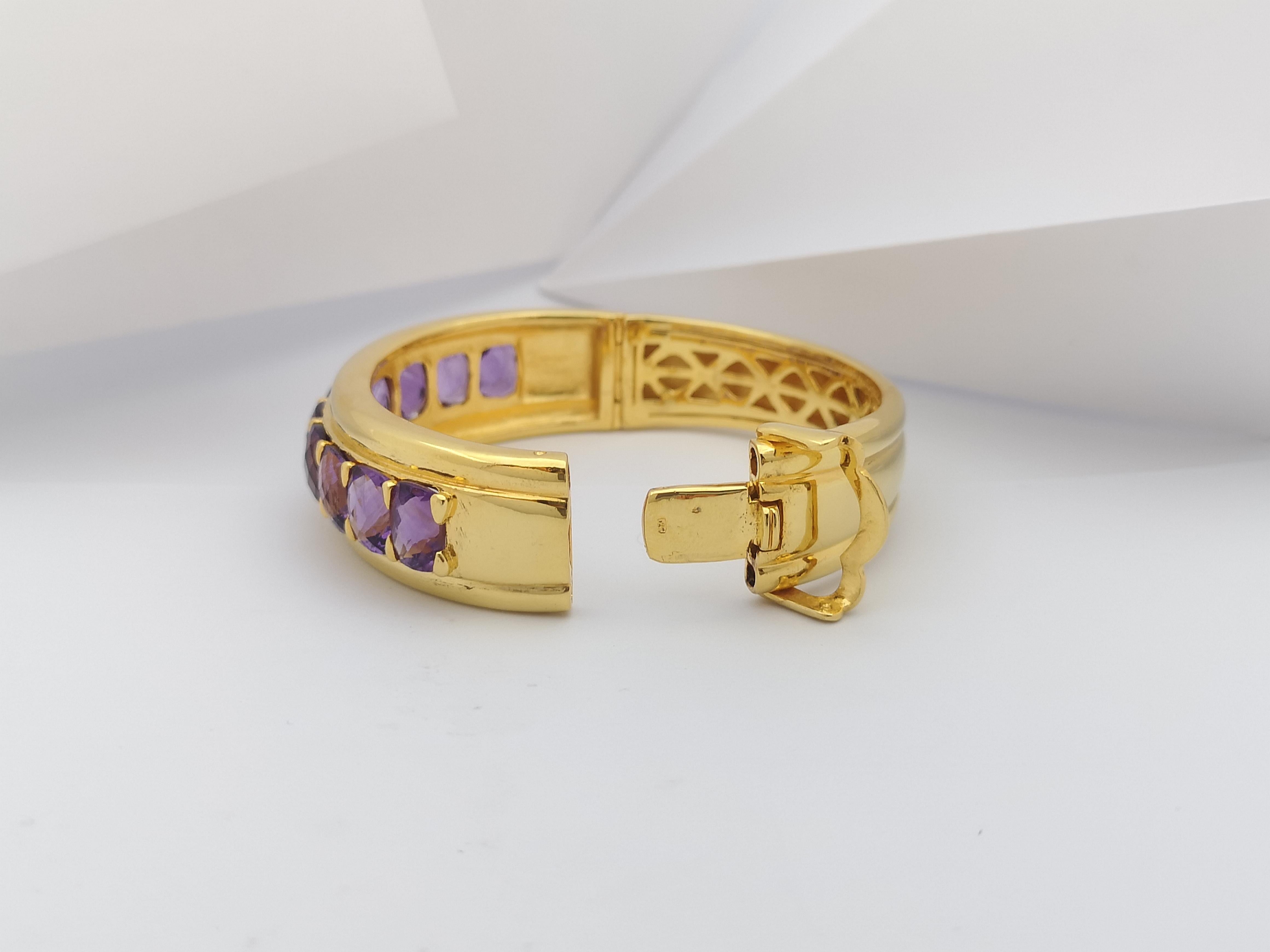 Ametista  Braccialetto con montatura in argento in vendita 6