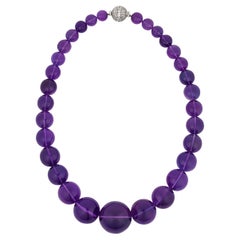 Amethyst Bead Necklace by Bulgari