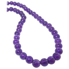 Collar de cuentas de amatista