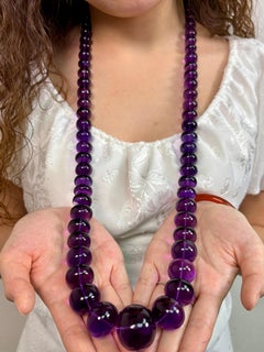 Amethyst Beads Cts 1722 Necklace