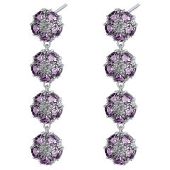 Amethyst Blossom Gentile Chandelier Earrings
