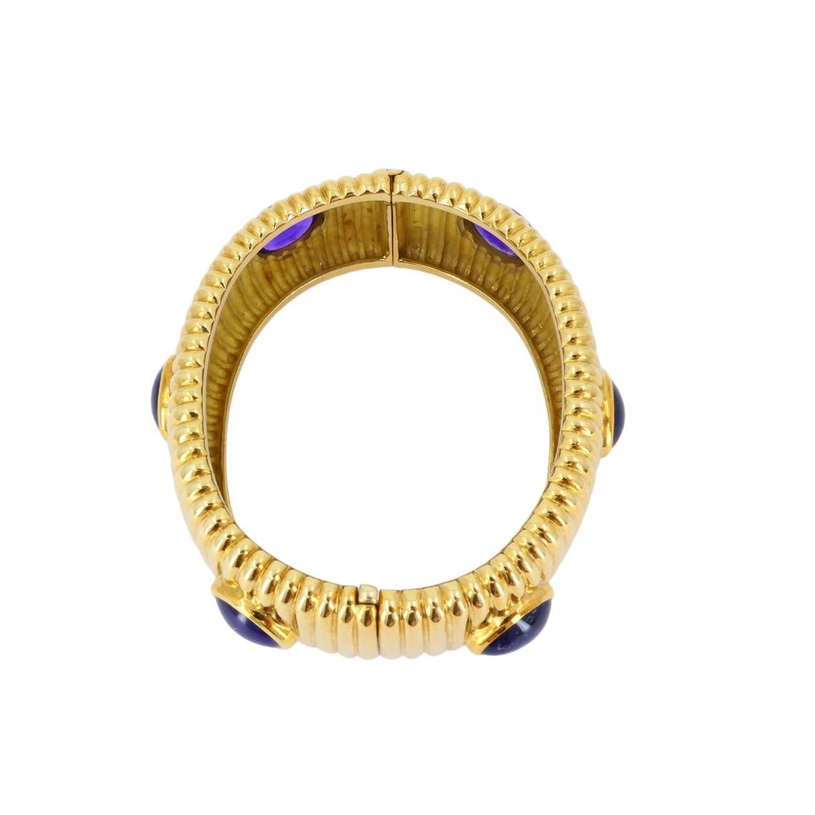 Donna Bracciale di ametista in oro 18 carati Vintage By in vendita