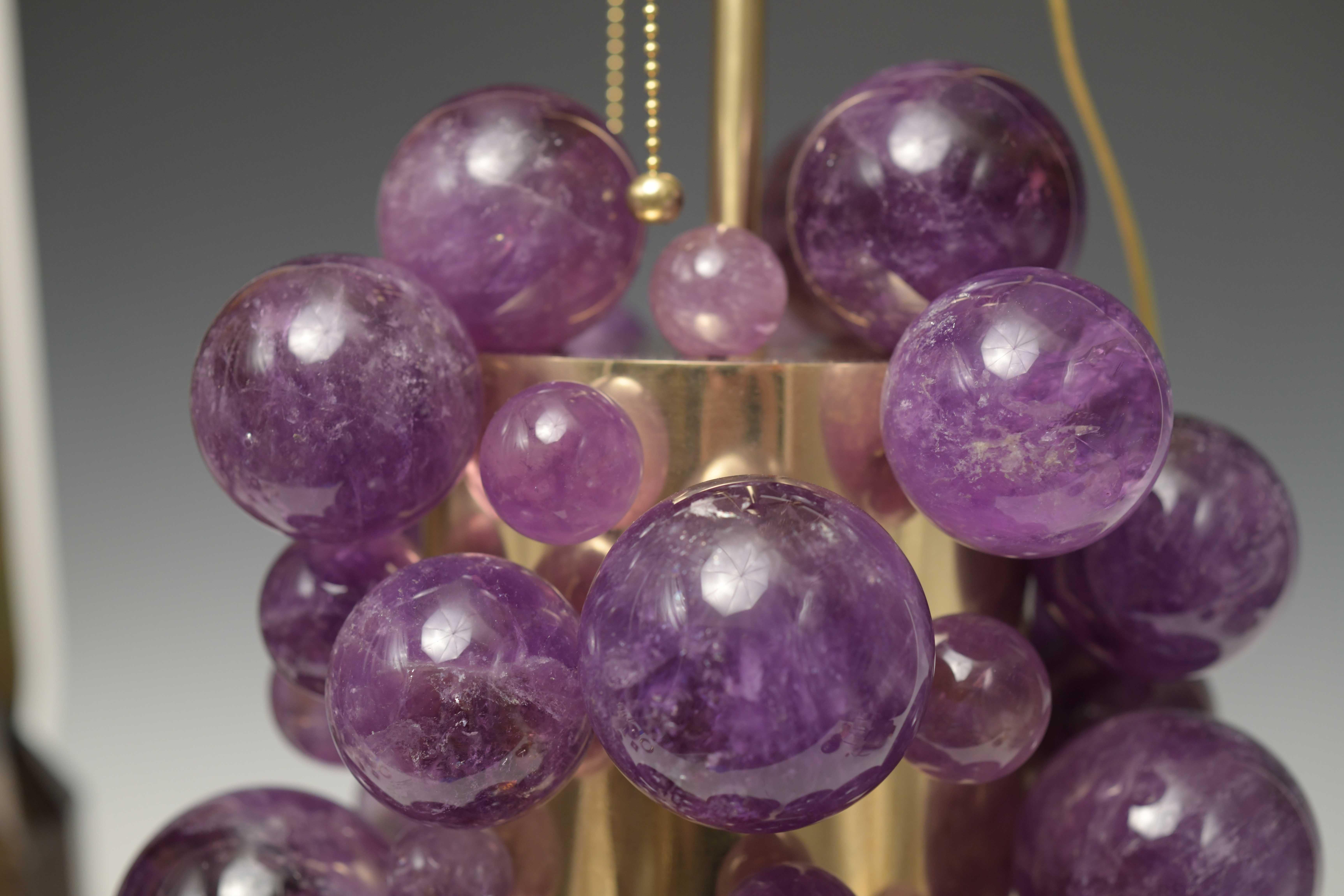 Amethyst-Blasenlampen von Phoenix (Bergkristall) im Angebot