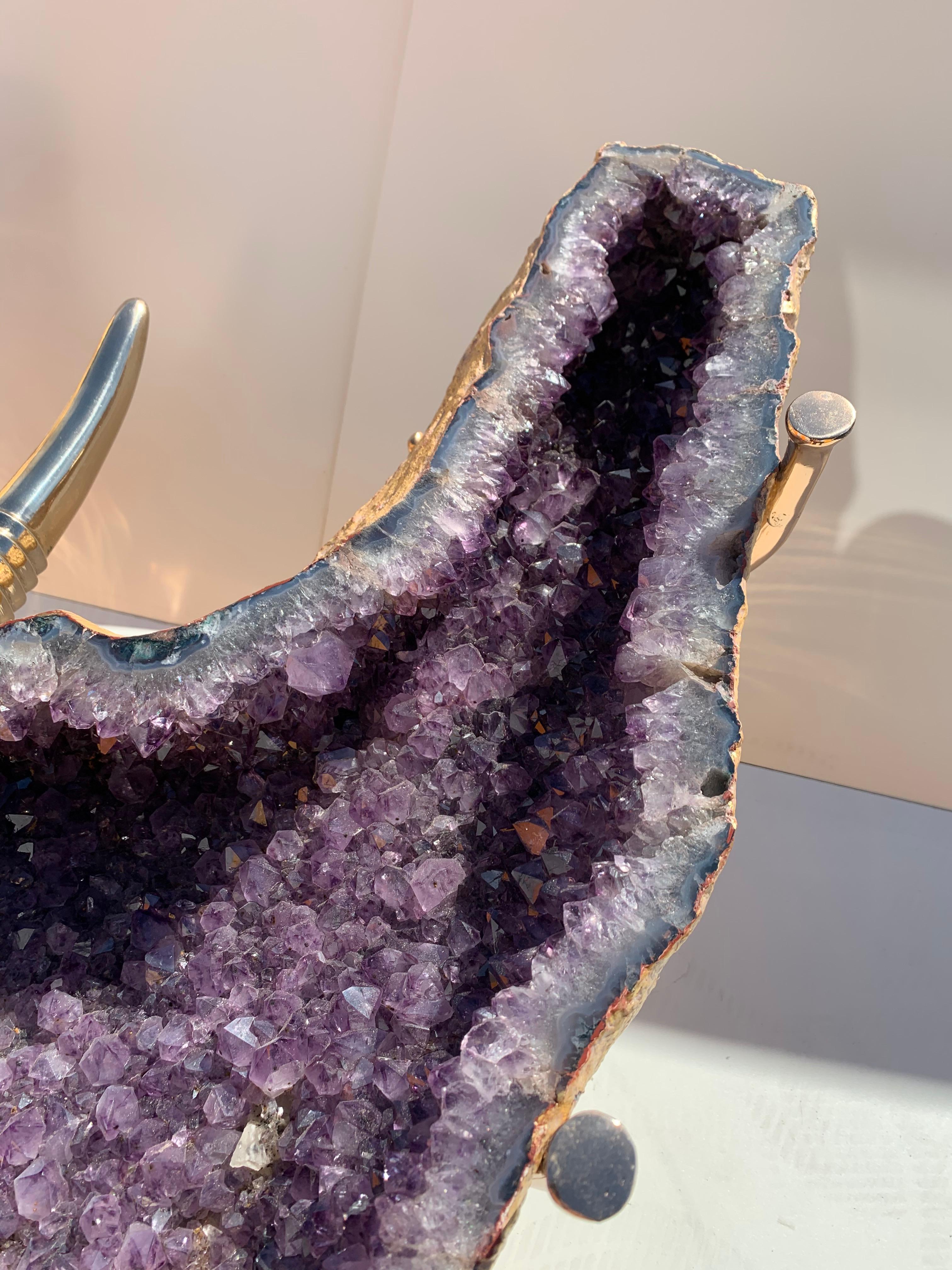 Contemporary Amethyst Butterfly Coffee Table