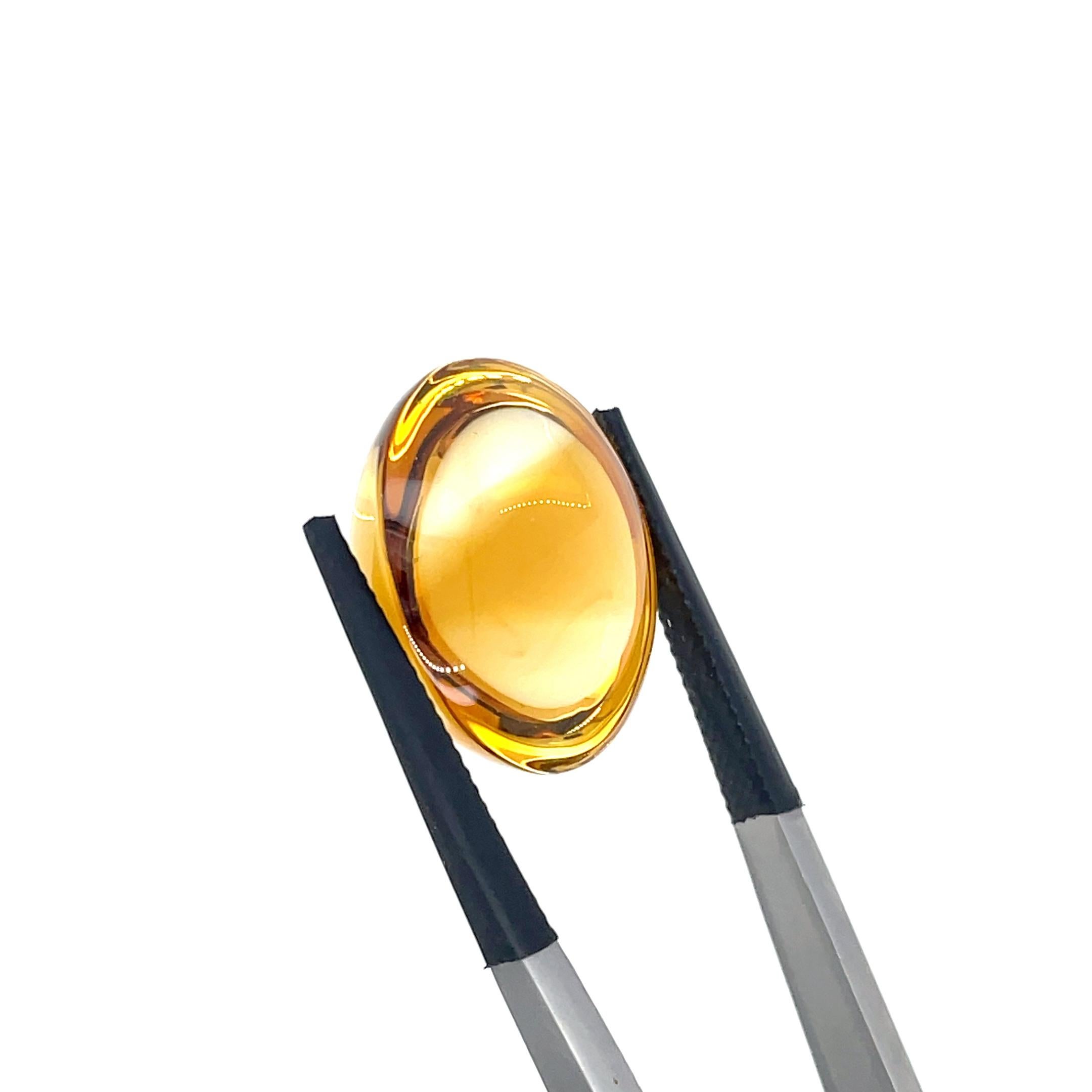 Cabochon di ametista Cts 173,18 e cabochon ovale di citrino Cts 167,82 in vendita 9