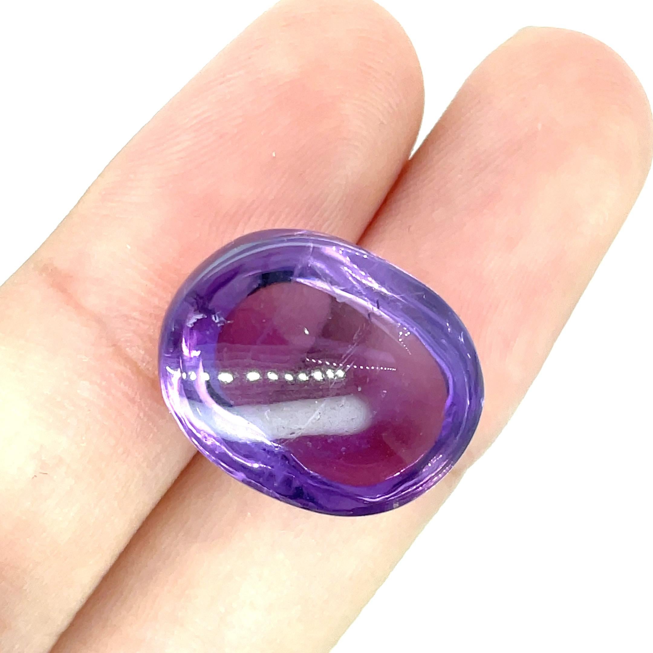 da uomo o donna Cabochon di ametista Cts 173,18 e cabochon ovale di citrino Cts 167,82 in vendita