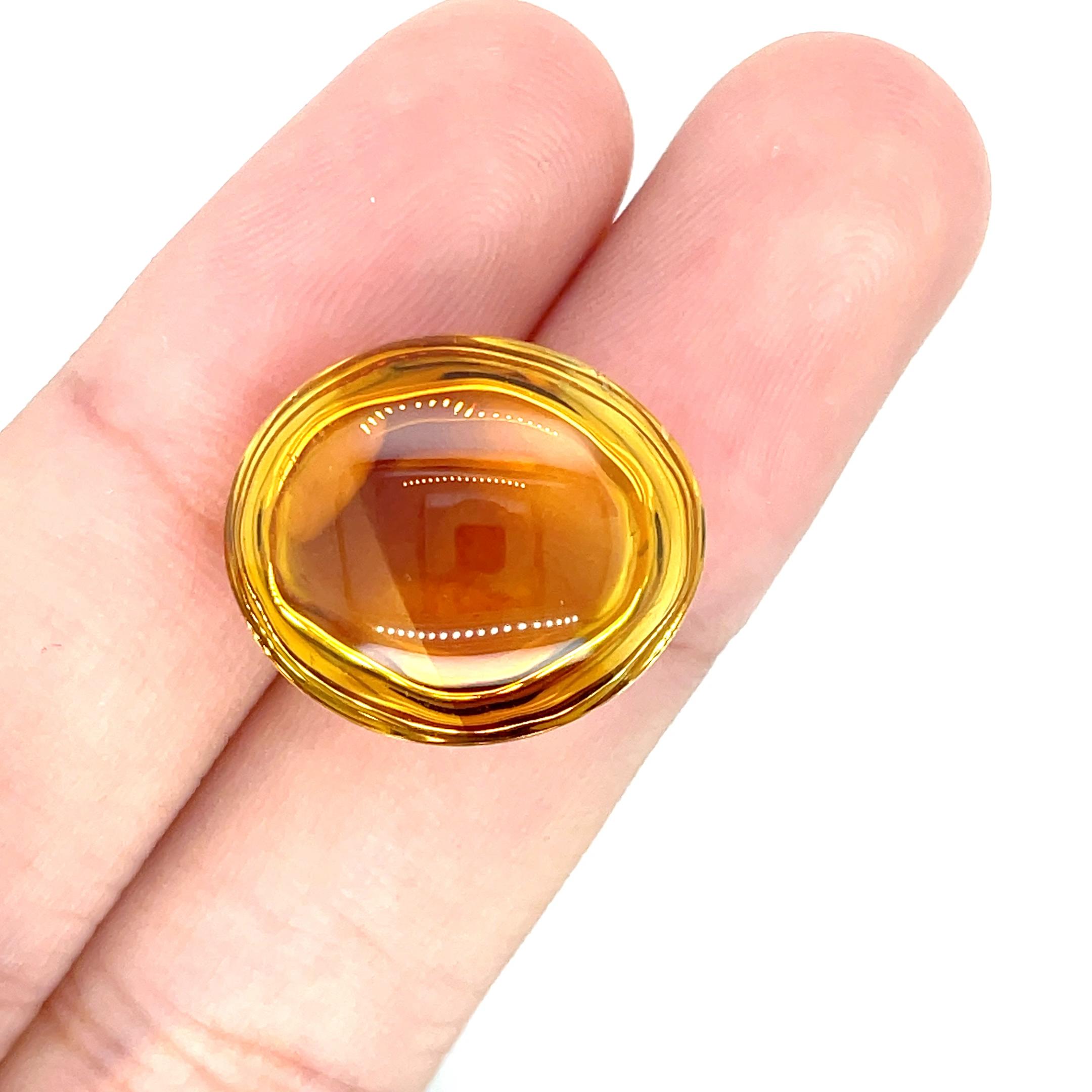 Cabochon di ametista Cts 173,18 e cabochon ovale di citrino Cts 167,82 in vendita 1