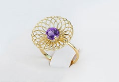 Amethyst casual ring