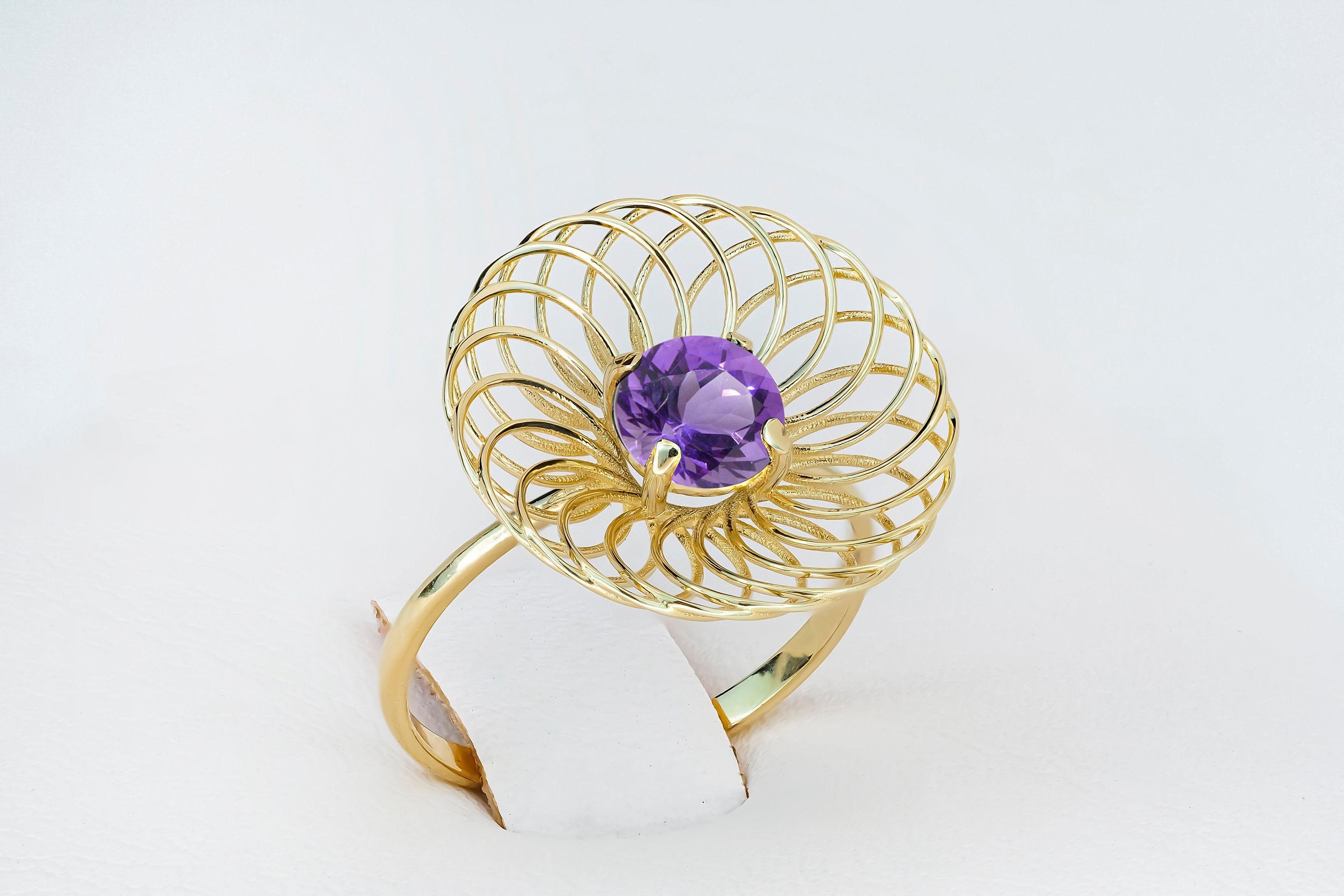 For Sale:  Amethyst casual ring 3