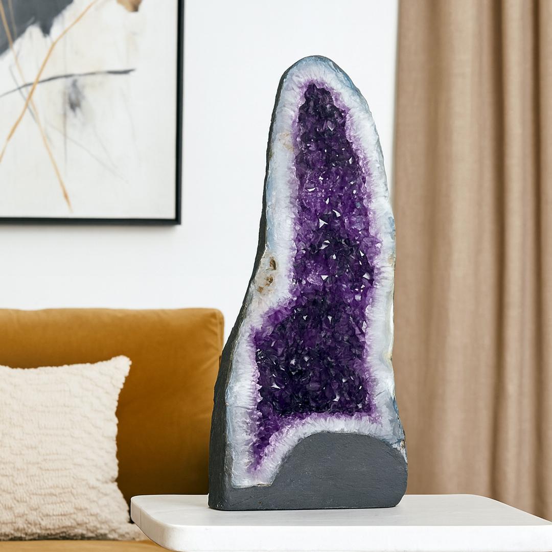 Contemporary Amethyst Cathedral from Brazil For Sale