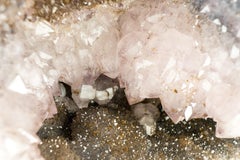 Amethyst Cathedral Geode with Rare Tri-color Galaxy Druzy and Amethyst Crown