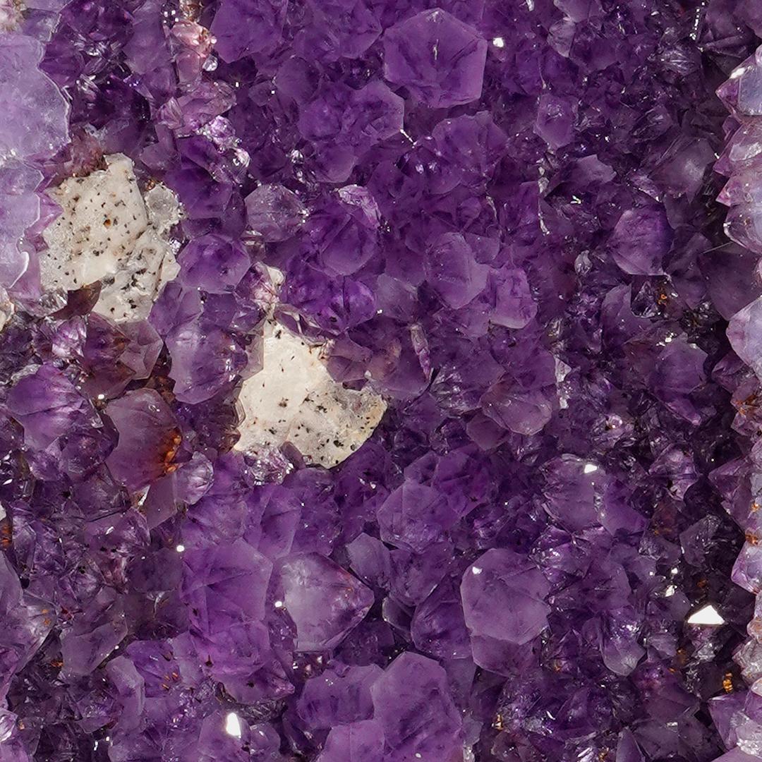 Ametista Cattedrale di ametista con calcite in vendita