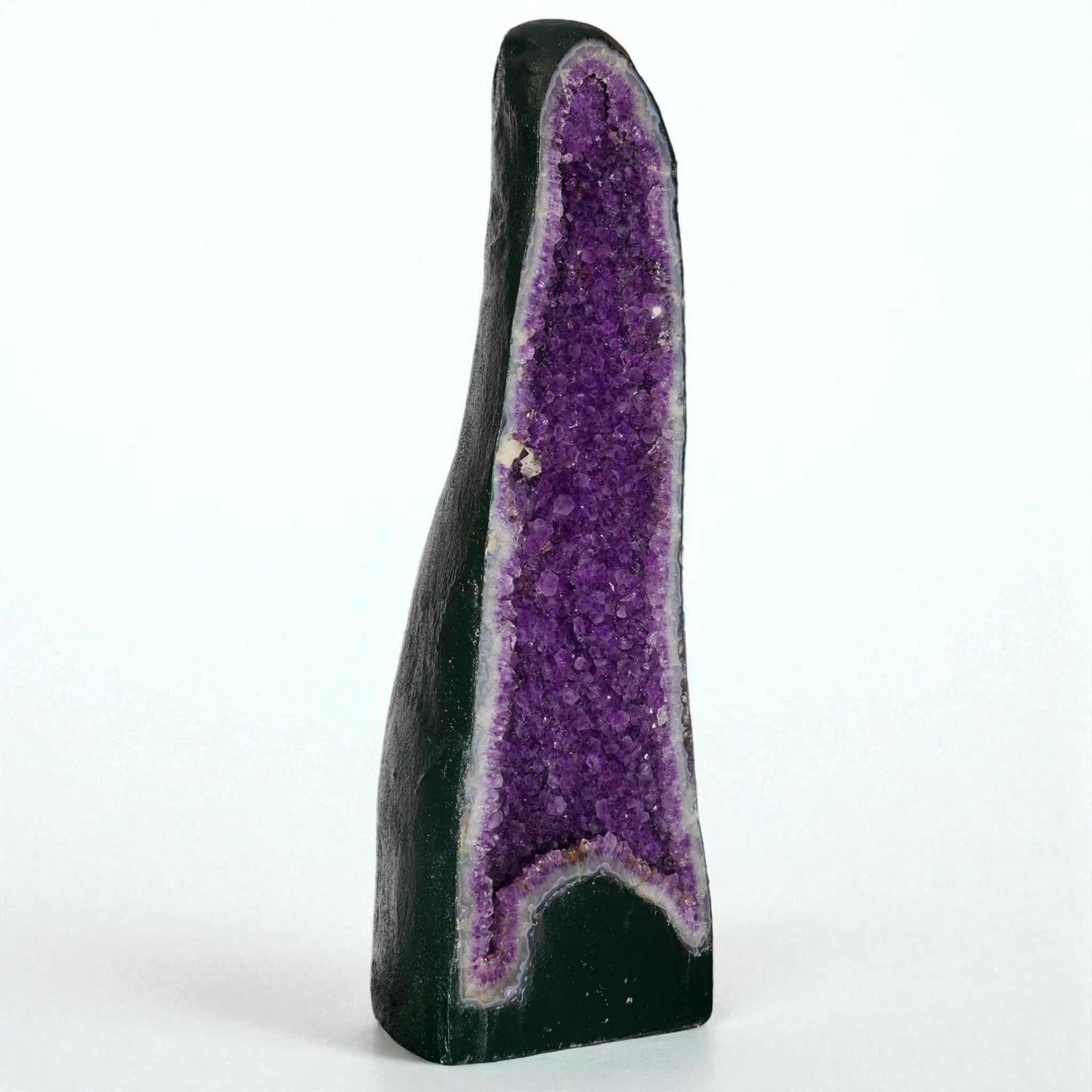 Cattedrale di ametista con calcite in vendita 4