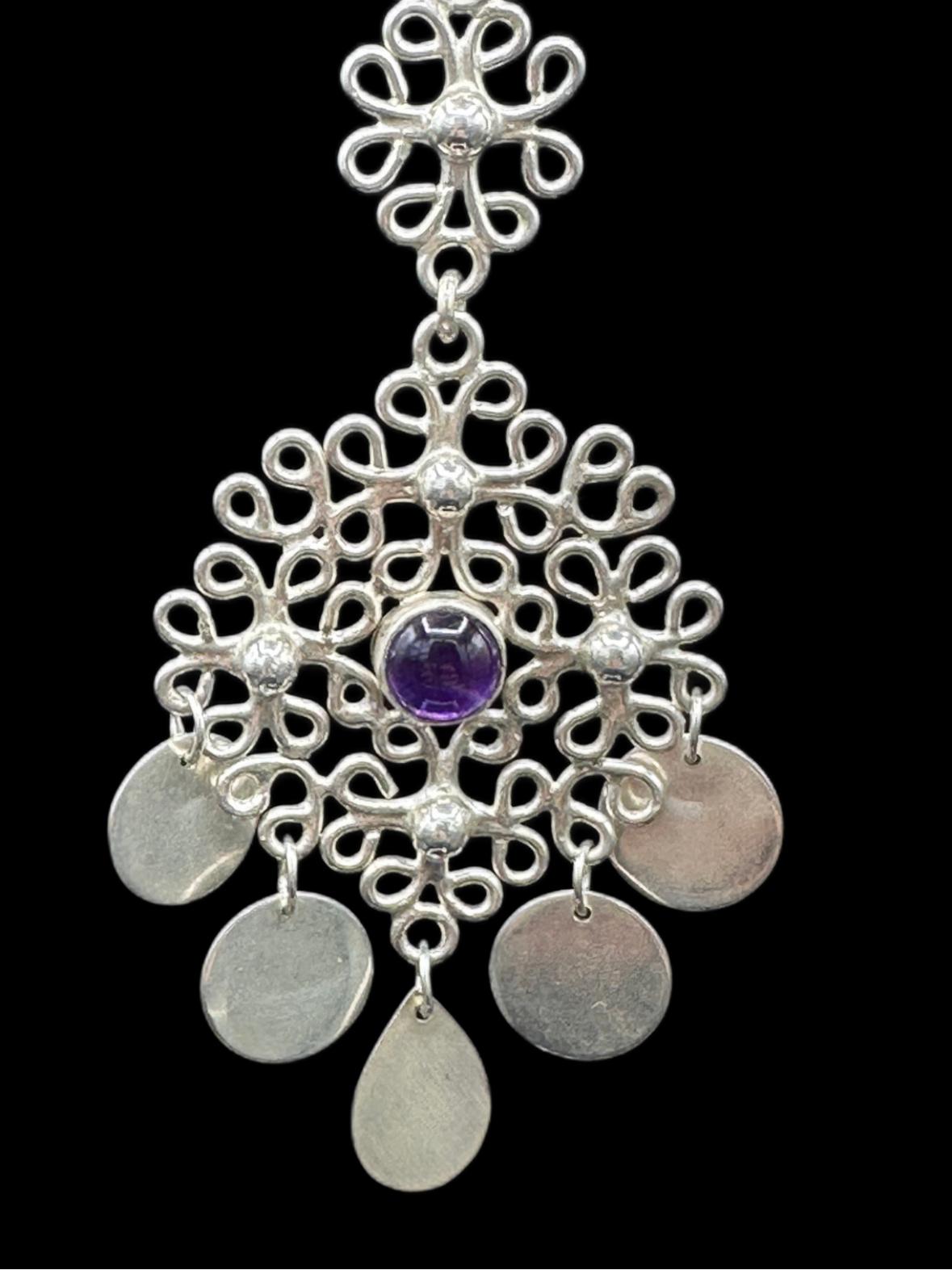 Amethyst-Kronleuchter (Cabochon) im Angebot