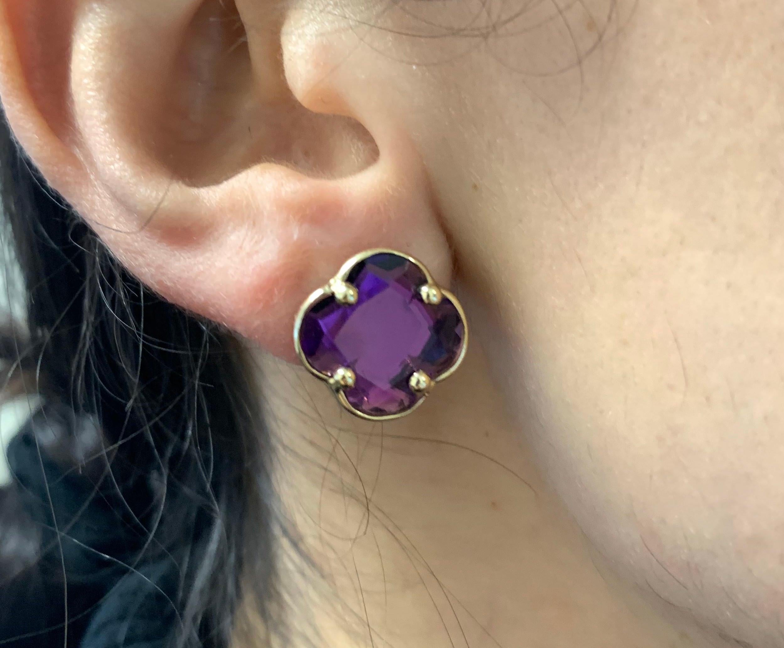 Material: 14k Yellow Gold
Center Stone Details: 2 Amethyst Stones

Fine one-of-a-kind craftsmanship meets incredible quality in this breathtaking piece of jewelry.

All Alberto pieces are made in the U.S.A. and come with a lifetime warranty!