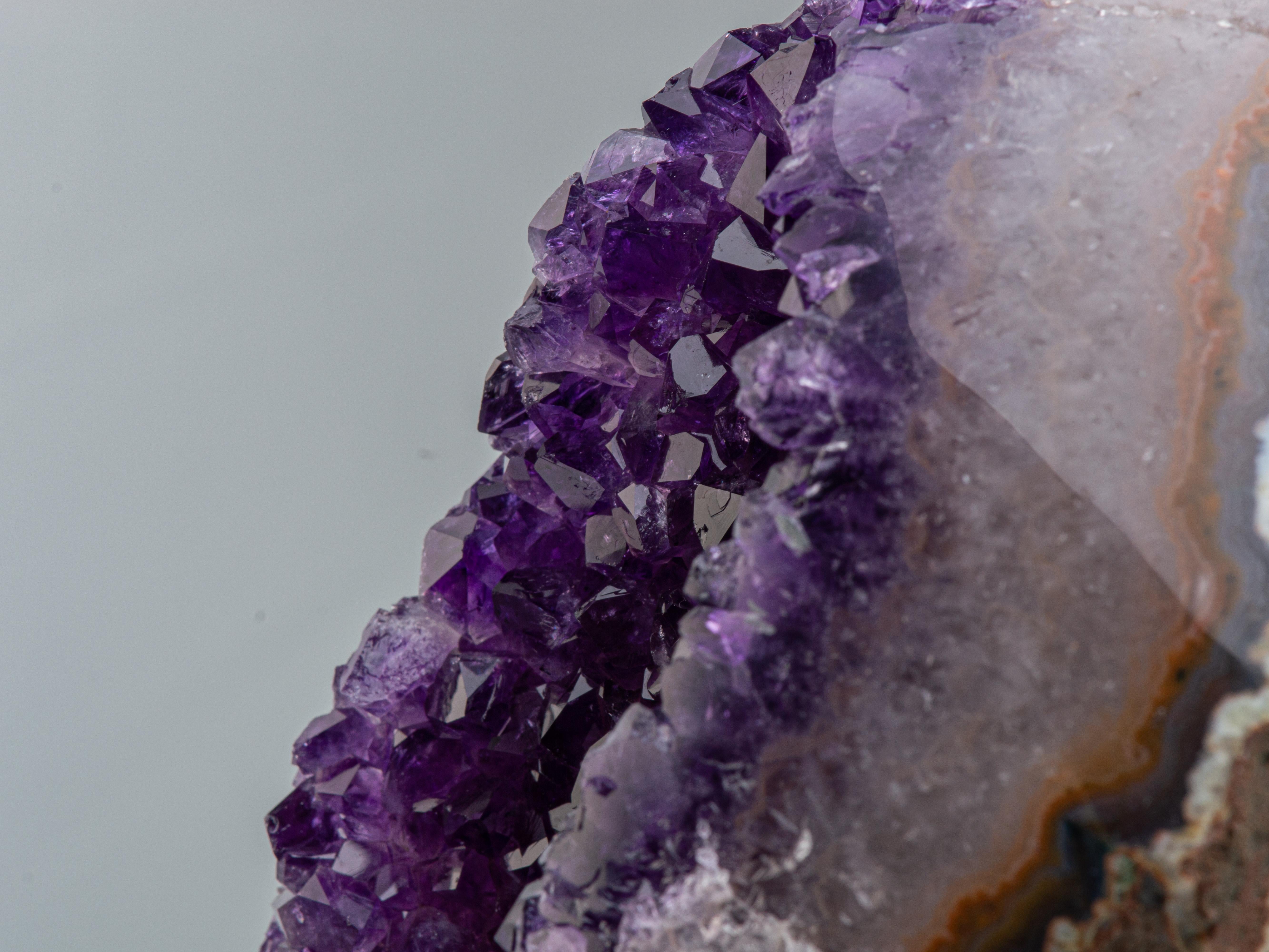 Amethyst Cluster and White Quartz For Sale 6