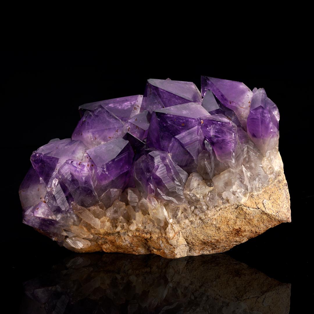 African Amethyst Cluster From Central Africa // 8.41 Lb. For Sale