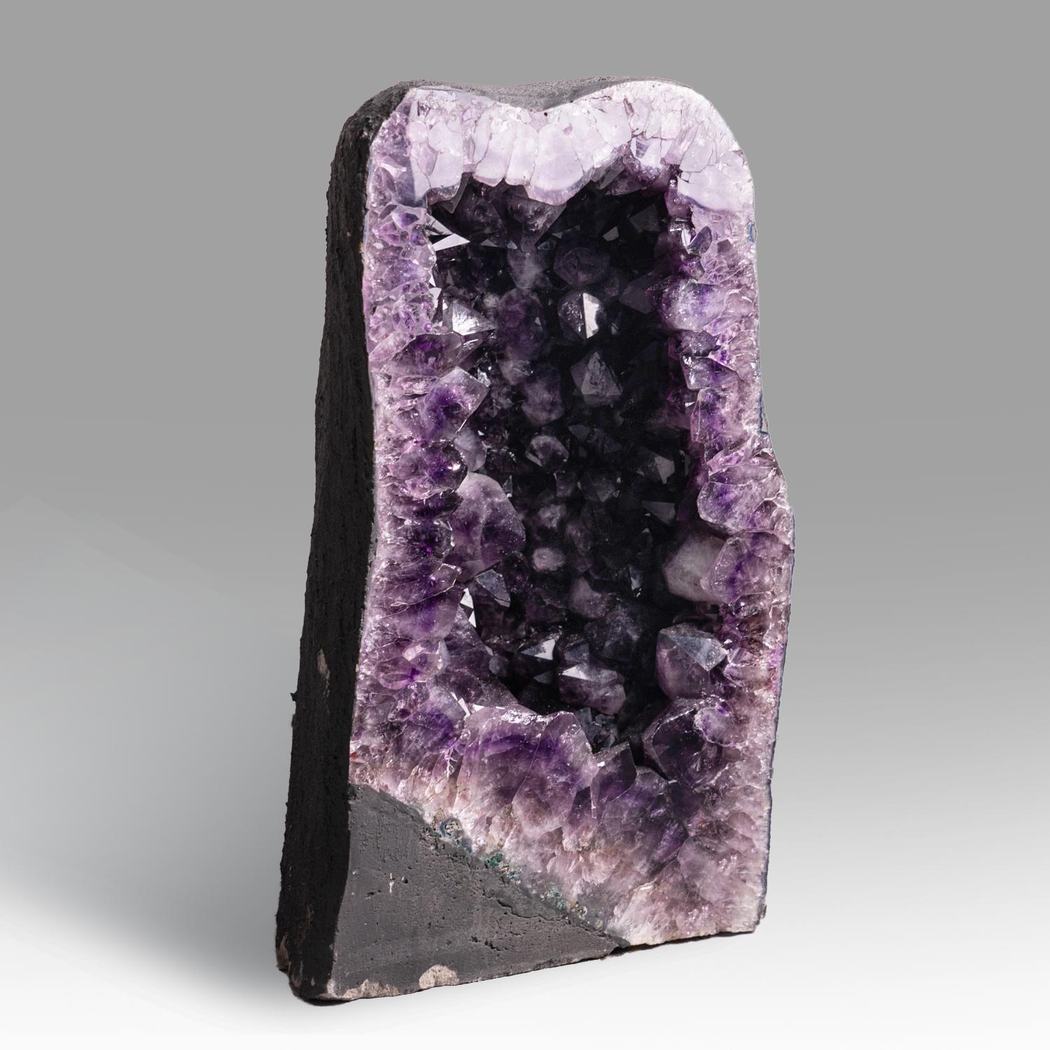 Brazilian Amethyst Cluster Geode with Calcite From Brazil (24