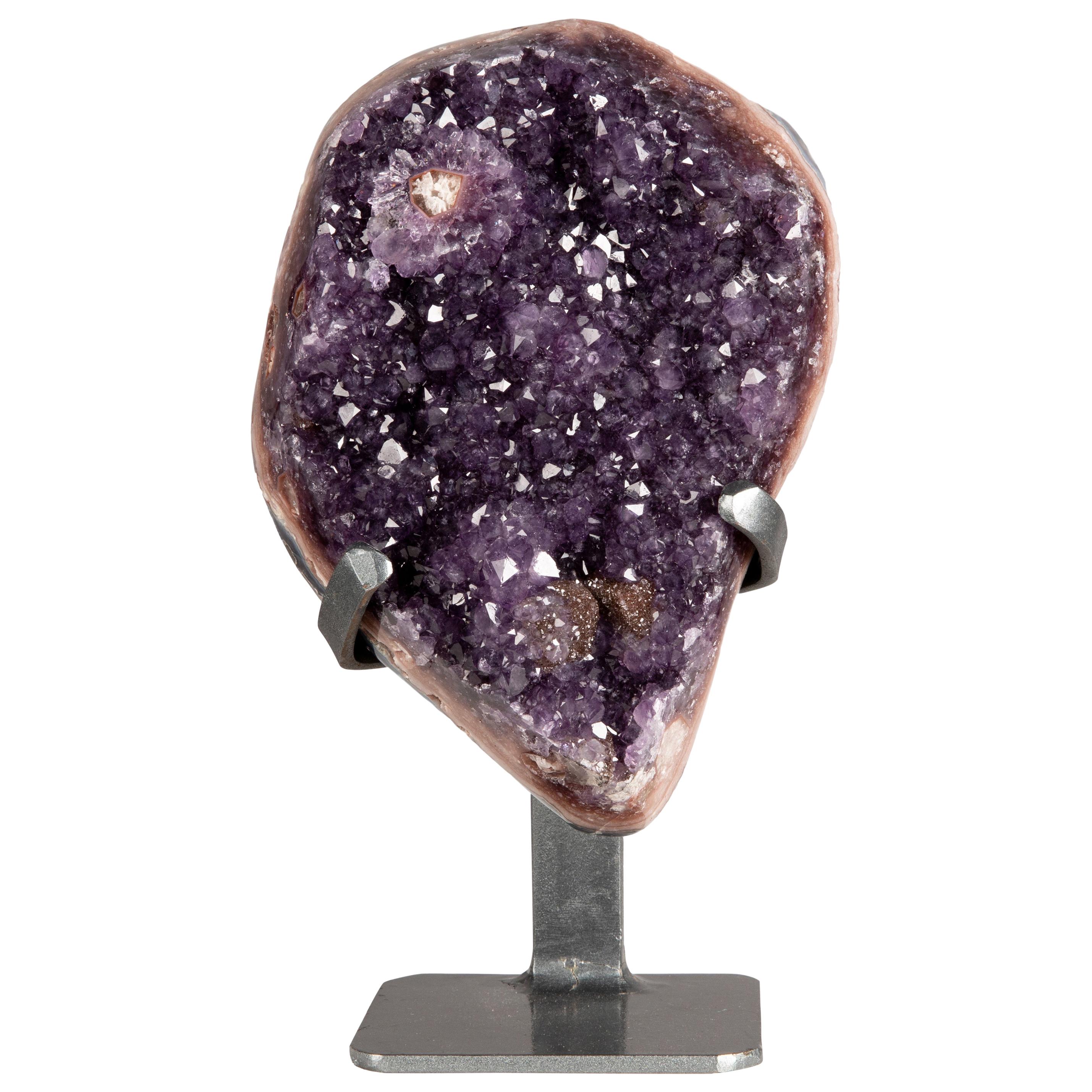Pale Gray Galaxy Amethyst Cathedral w/Stalactite