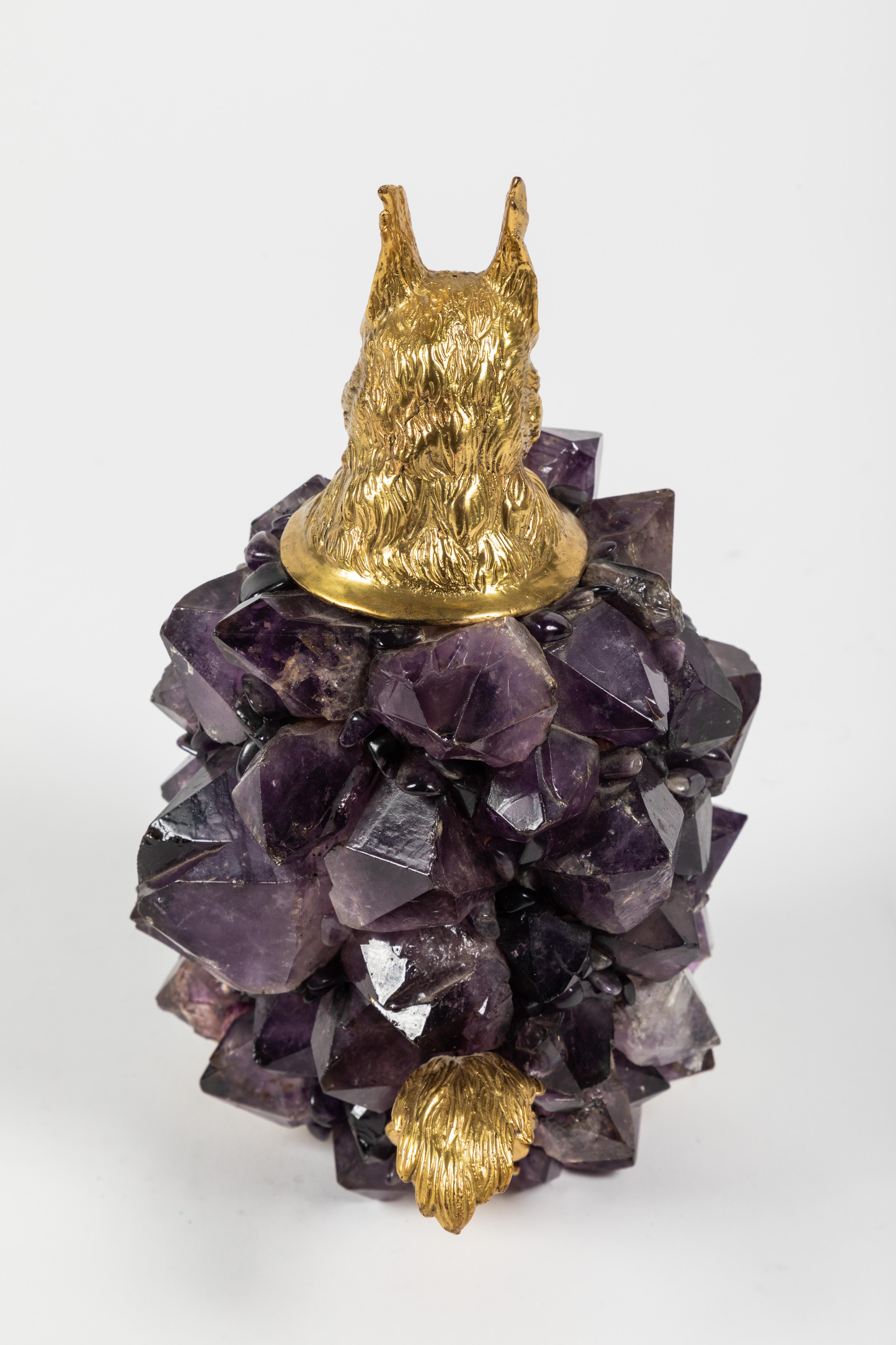 Amethyst Cluster Squirrel by Antony Redmile In Good Condition In Palm Desert, CA