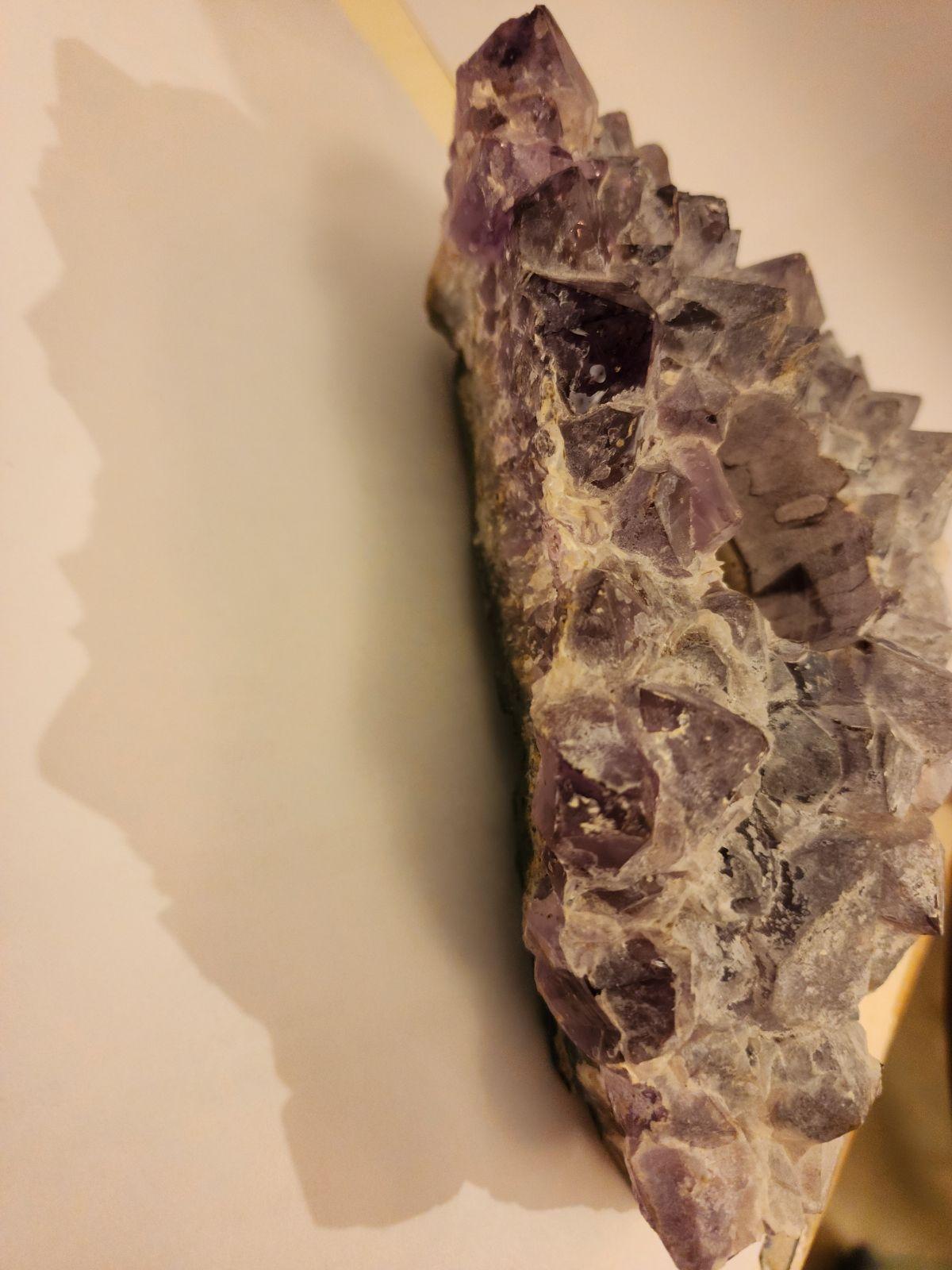 Amethyst Cluster Tea Light In Good Condition For Sale In Dallas, TX