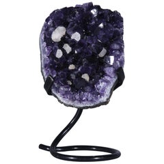 Amethyst Cluster with Calcite Formation