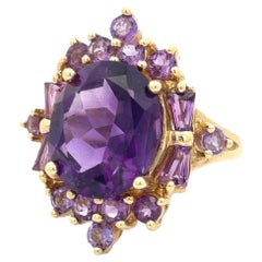 Amethyst Cocktail Ring