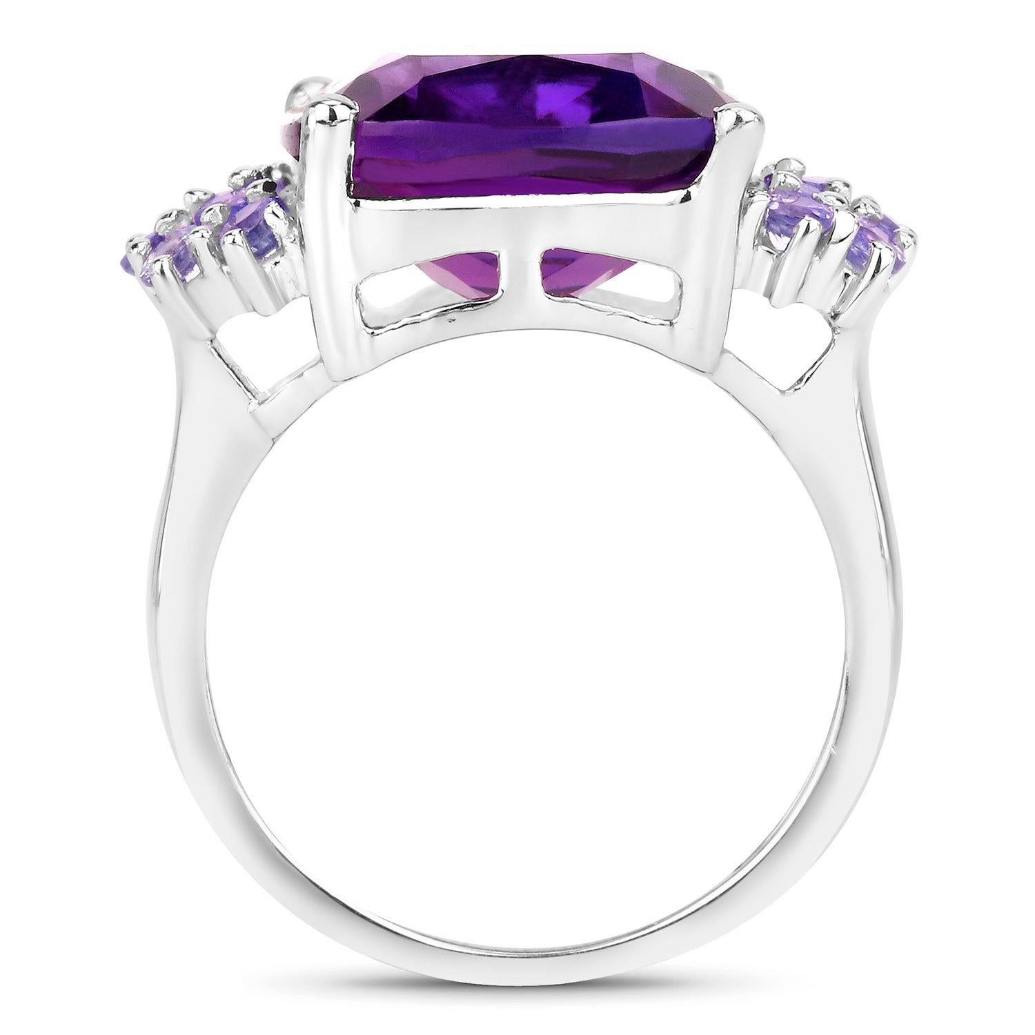 Amethyst-Cocktailring Tanzanite 6,35 Karat im Zustand „Hervorragend“ im Angebot in Aliso Viejo, CA