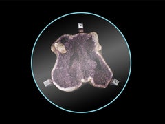 Amethyst Coffee Table with Steel Base and Venetian Crystal Top