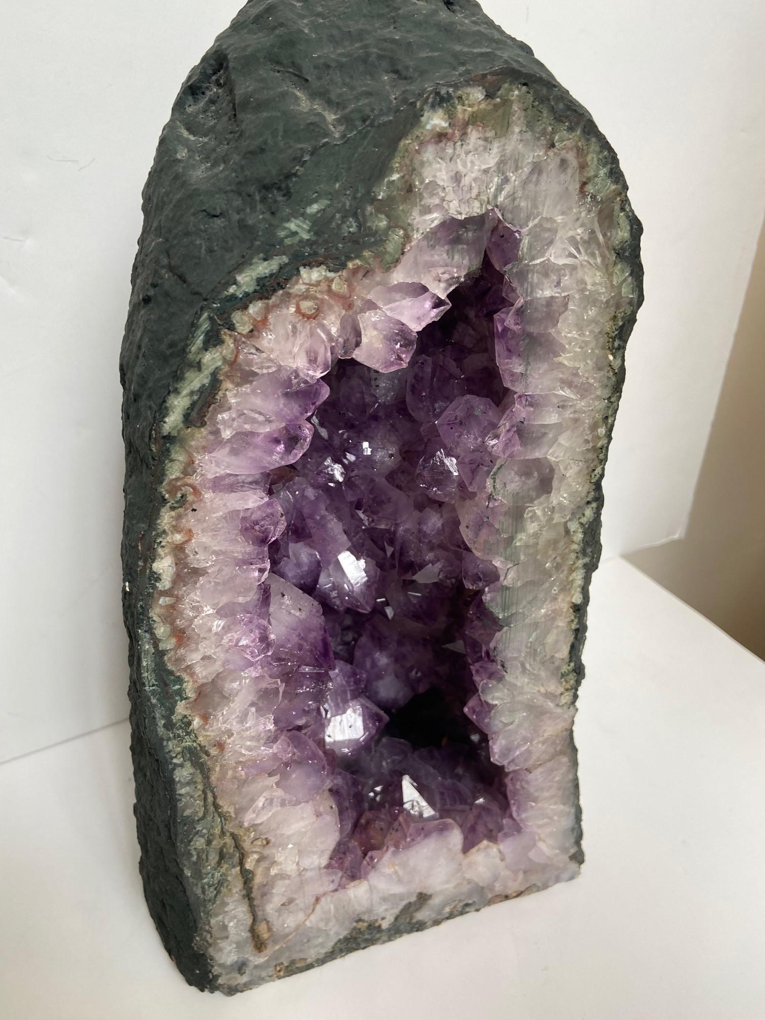 Hand-Carved Amethyst Crystal Cave For Sale