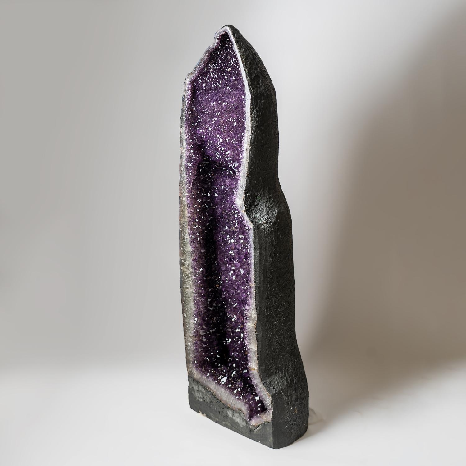 Contemporary Amethyst Crystal Cluster Geode from Brazil  (49