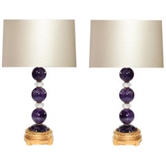 Lampen aus Amethystkristall von Phoenix