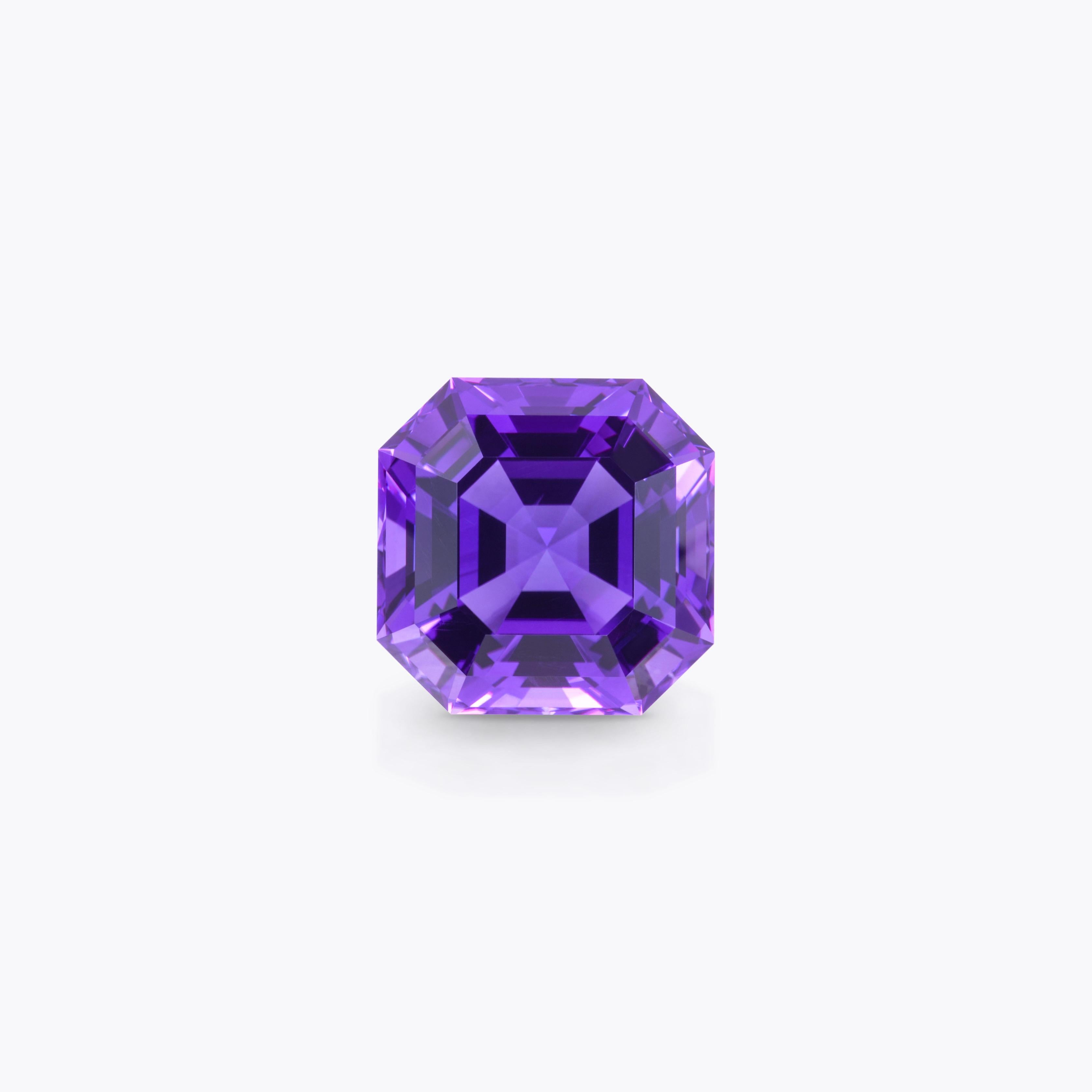 Amethyst-Kristall-Halskette 83,27 Karat Loser Edelstein Natürlich (Asscher-Schliff) im Angebot