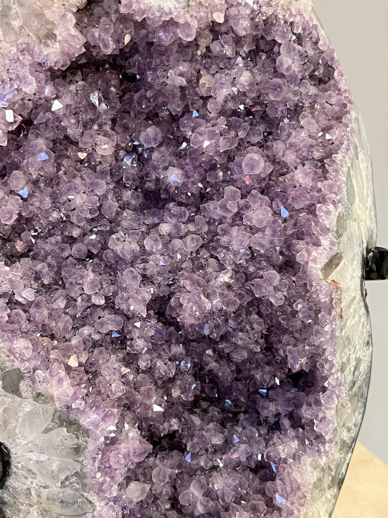 Amethyst Crystal Specimen on Stand For Sale at 1stDibs