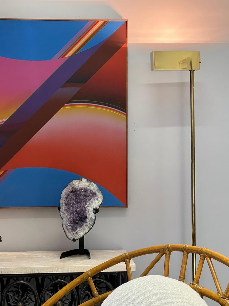 Amethyst Crystal Specimen on Stand For Sale at 1stDibs